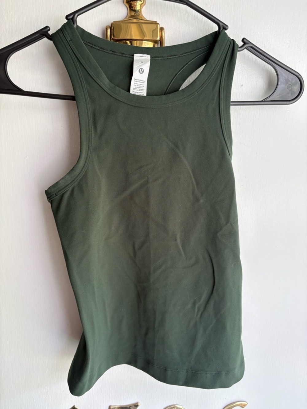 lululemon athletica Dark Green Racerback Tank